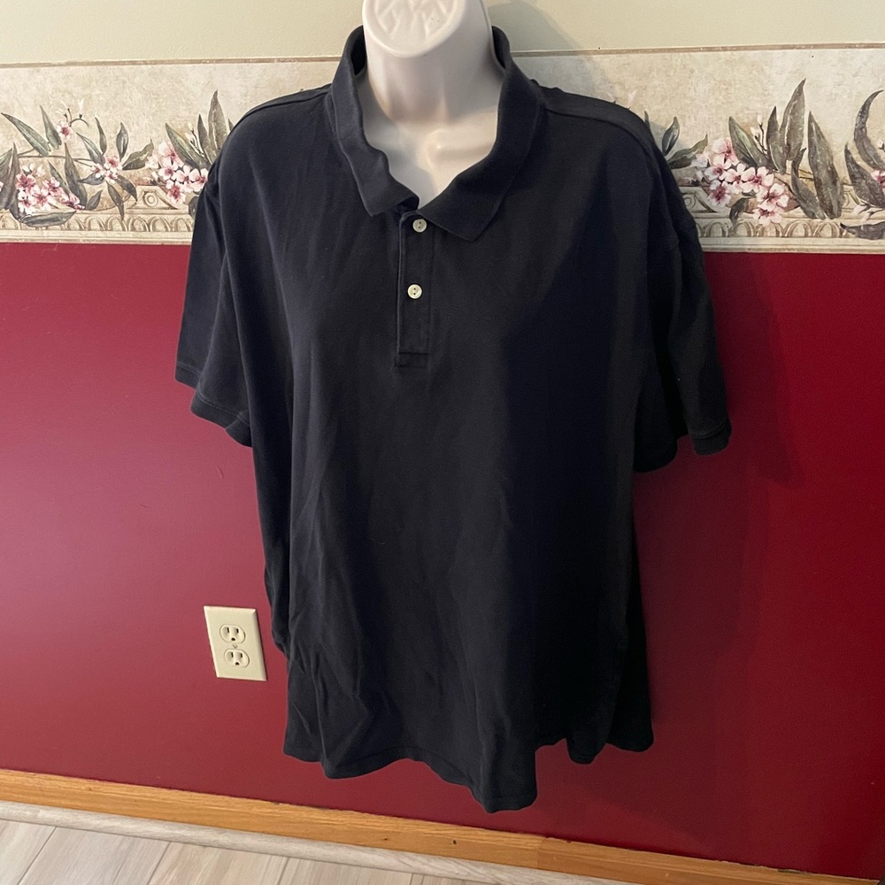 City Streets Men’s Black Short-Sleeve Polo Shirt
